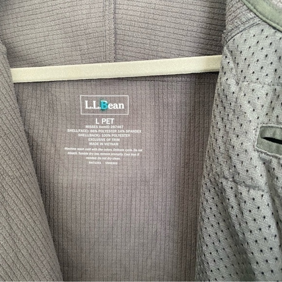 Ll Bean Black Zip Up Functional Waterproof Fleece Lined Jacket Large - Picture 6 of 8